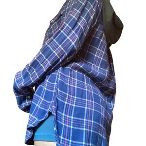 Abercrombie & Fitch Grunge Flannel Hoodie